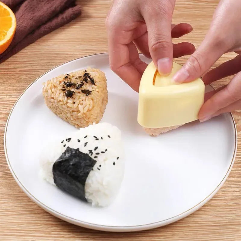 Easy Triangle Onigiri Maker & Sushi Rice Ball Mold for Bento Lunch