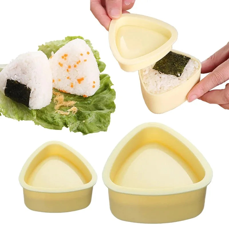 Easy Triangle Onigiri Maker & Sushi Rice Ball Mold for Bento Lunch