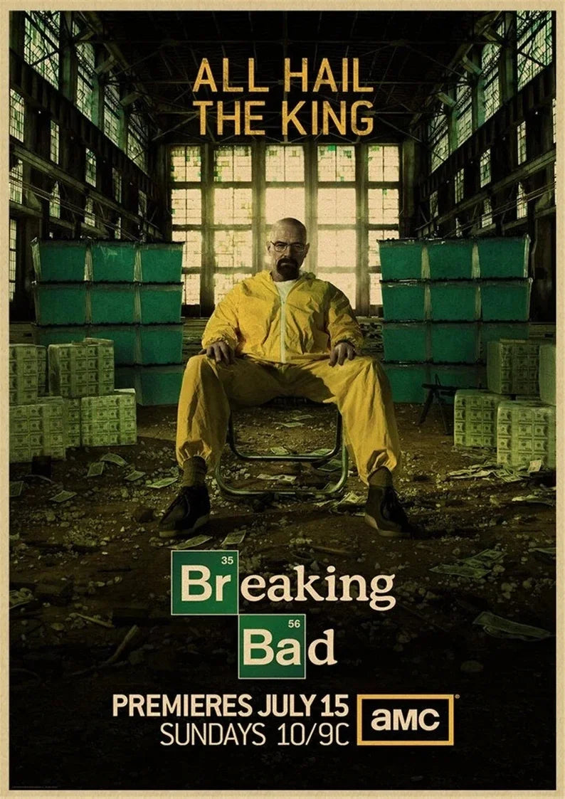 Breaking Bad TV Series Canvas Wall Art Poster  Modern Home Decor Prints for Living Room Classic Movie Picture Stylish Cuadros Pe