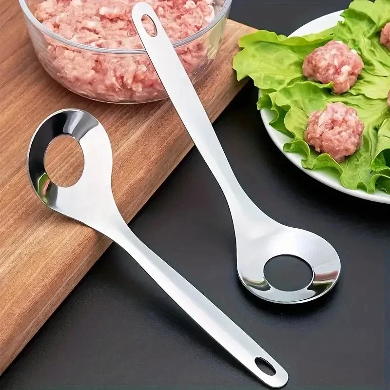 304 Stainless Steel Meatball Maker Spoon – Hand-Press Kitchen Gadget