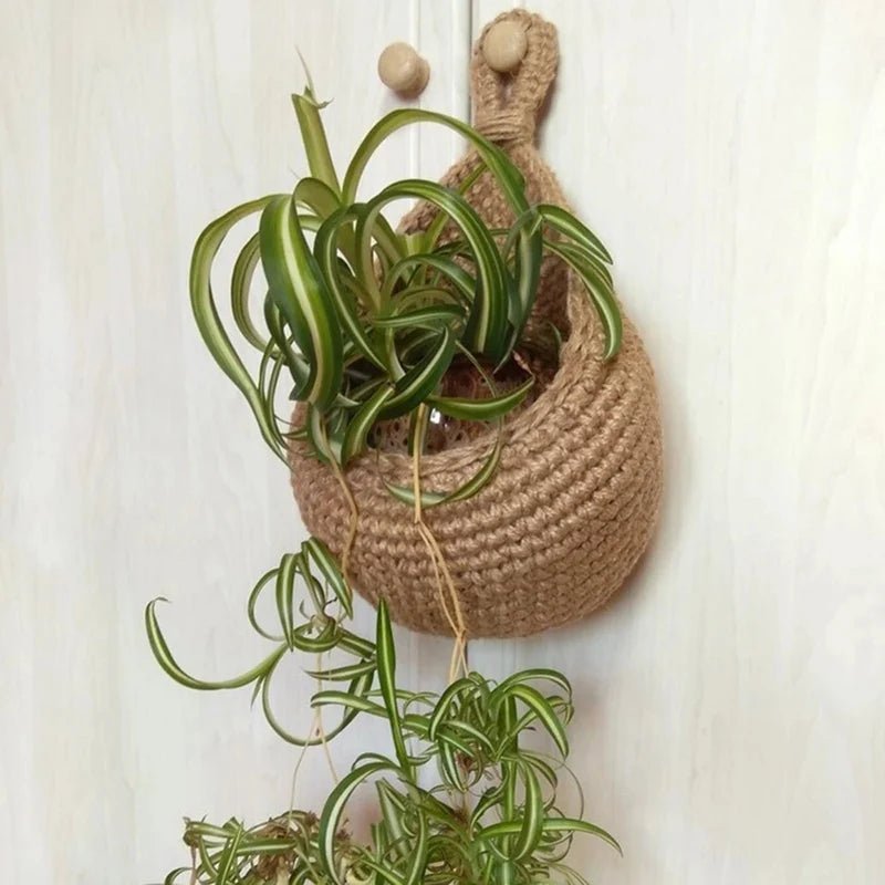 1PC Hand - woven Basket Wall Kitchen Hanging Net Pocket Cotton Rope Water Drop Fruit Vegetable Storage Basket Home Organizer Tools - Thrifty Delights