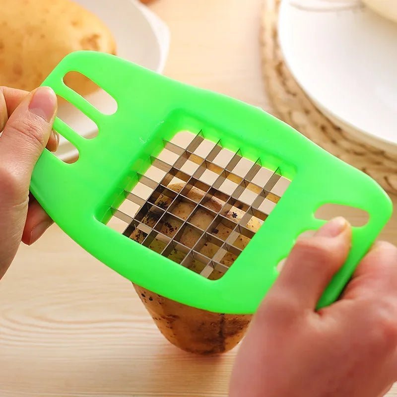 2024 New Cooking Cutter Gadgets Chip Stainless Steel Vegetable French Fry Chopper Chips Making Tool Kitchen - Thrifty Delights