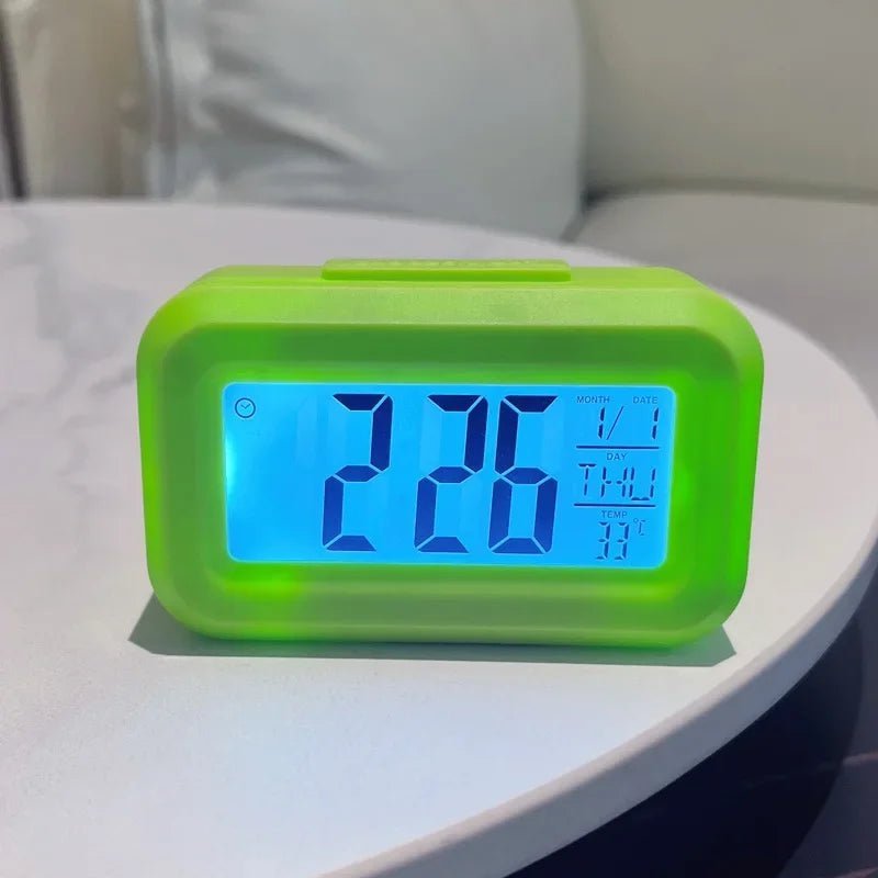 LED Digital Alarm Clock Electronic Digital Alarm Screen Desktop Table Clocks for Home Office Backlight Snooze Calendar Clock - Thrifty Delights