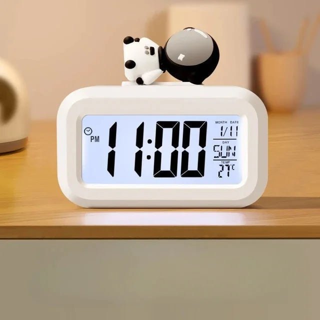 LED Digital Alarm Clock Electronic Digital Alarm Screen Desktop Table Clocks for Home Office Backlight Snooze Calendar Clock - Thrifty Delights