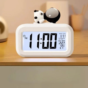 LED Digital Alarm Clock Electronic Digital Alarm Screen Desktop Table Clocks for Home Office Backlight Snooze Calendar Clock - Thrifty Delights