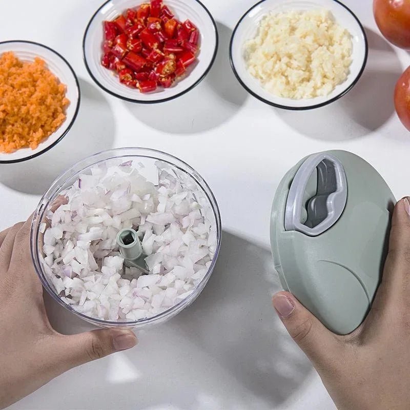 500ML Manual Meat Mincer Garlic Chopper Rotate Garlic Press Crusher Vegetable Onion Cutter Kitchen Cooking Accessories 2024 - Thrifty Delights