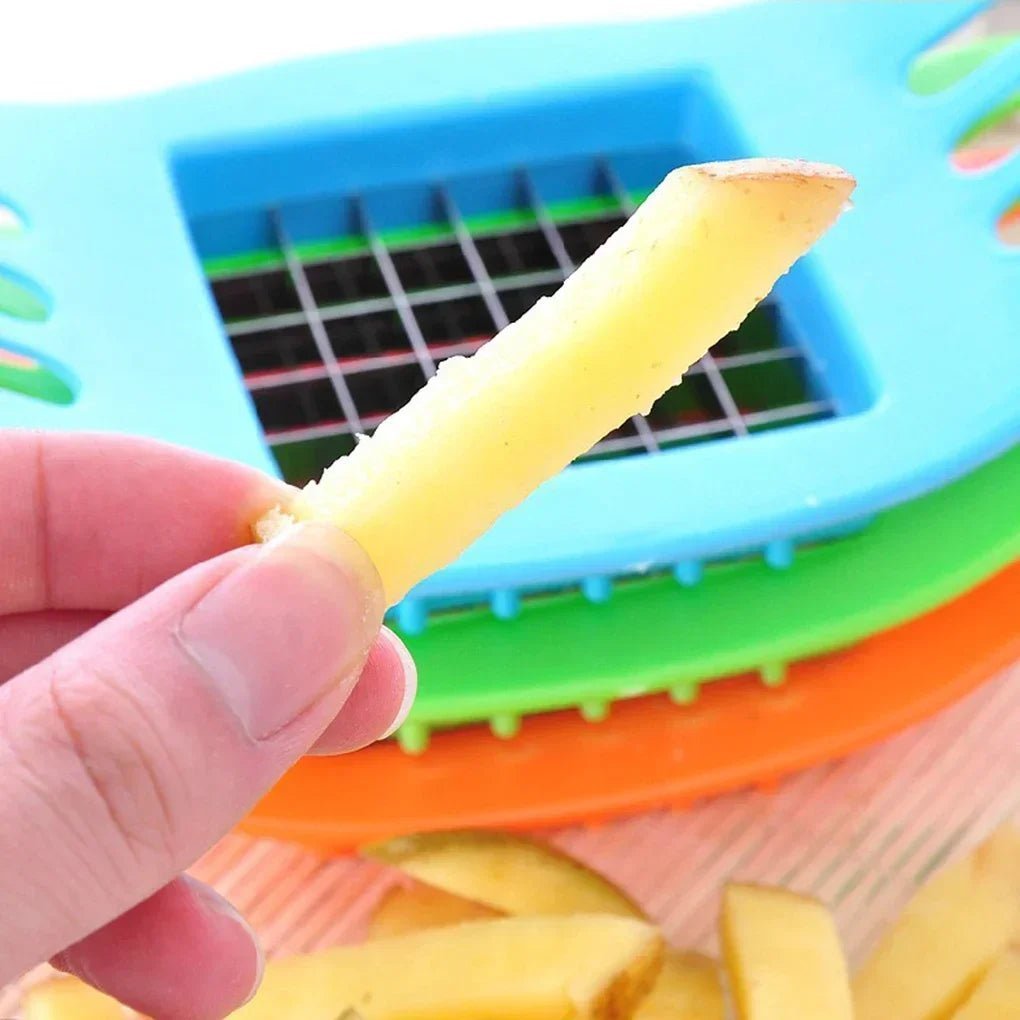 2024 New Cooking Cutter Gadgets Chip Stainless Steel Vegetable French Fry Chopper Chips Making Tool Kitchen - Thrifty Delights