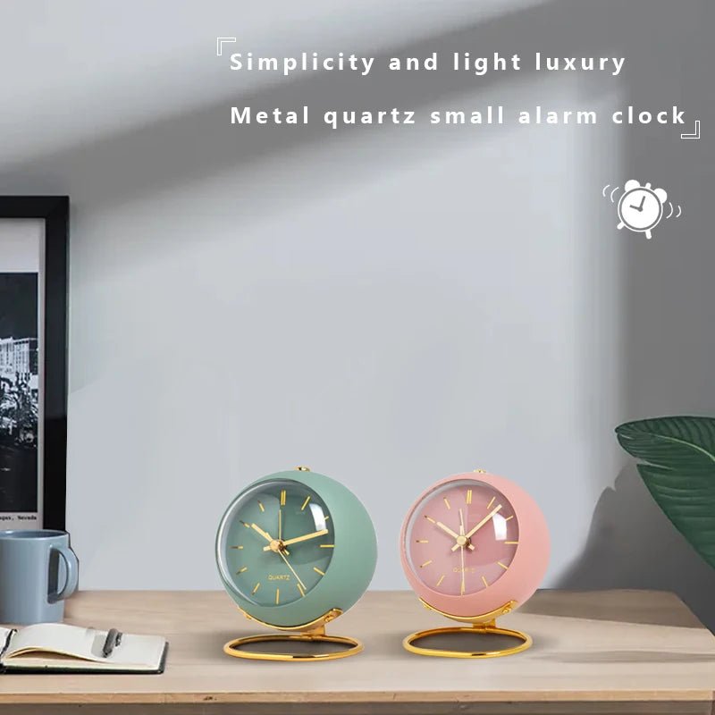 Nordic Creative Electronic Desk Clock, Minimalist Children's Alarm Clock, New Desktop Bedside Student Silent Luminous Pointer - Thrifty Delights