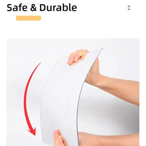 Heart - shaped Irregular Bathroom Acrylic Shatterproof Mirrors, Non Glass Wall Mirror Decor for Bedroom, Living Room, - Thrifty Delights