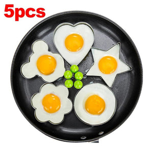 New Stainless Steel Fried Egg Mold Heart Pancake Maker Breakfast Baking Omelette Rings Cooking Tools Kitchen Accessories Gadget - Thrifty Delights