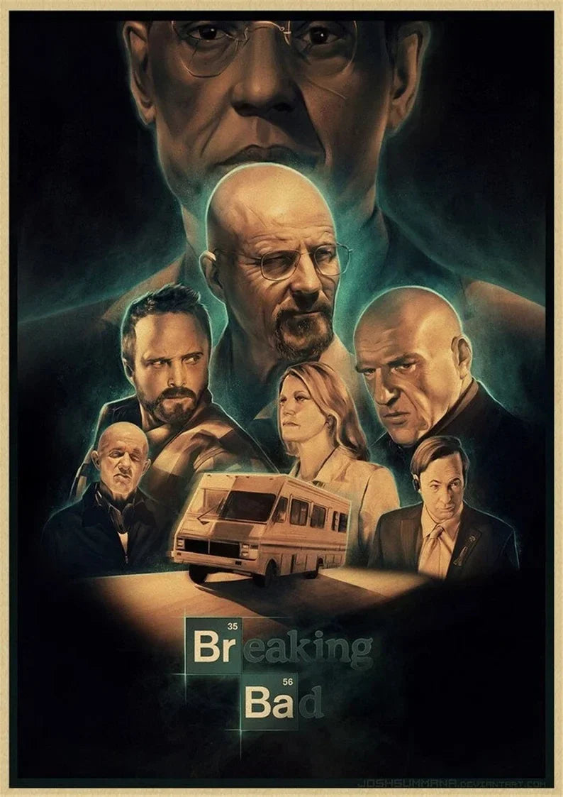 Breaking Bad TV Series Canvas Wall Art Poster  Modern Home Decor Prints for Living Room Classic Movie Picture Stylish Cuadros Pe