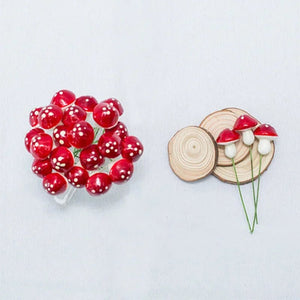 10Pcs/Set Artificial Mini Mushroom Miniatures Fairy Garden Moss Terrarium Resin Crafts Decorations Stakes Craft 2cm 3cm - Thrifty Delights