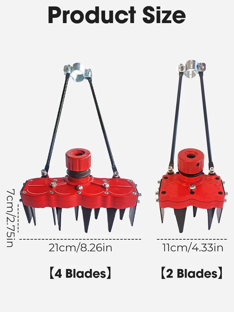 New Weeding Head Grass Remover Tool Attachment 2 in 1 Weeding Wheels Weeder Accessories - Thrifty Delights