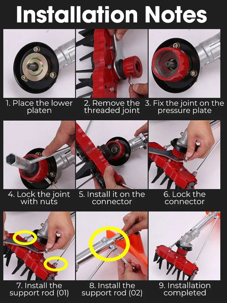 New Weeding Head Grass Remover Tool Attachment 2 in 1 Weeding Wheels Weeder Accessories - Thrifty Delights