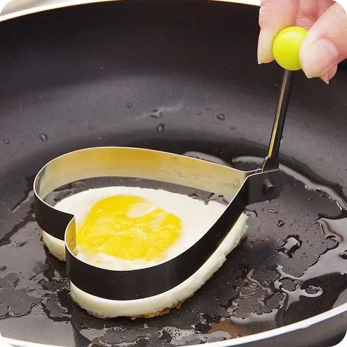 New Stainless Steel Fried Egg Mold Heart Pancake Maker Breakfast Baking Omelette Rings Cooking Tools Kitchen Accessories Gadget - Thrifty Delights