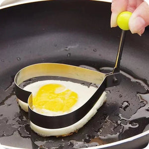 New Stainless Steel Fried Egg Mold Heart Pancake Maker Breakfast Baking Omelette Rings Cooking Tools Kitchen Accessories Gadget - Thrifty Delights