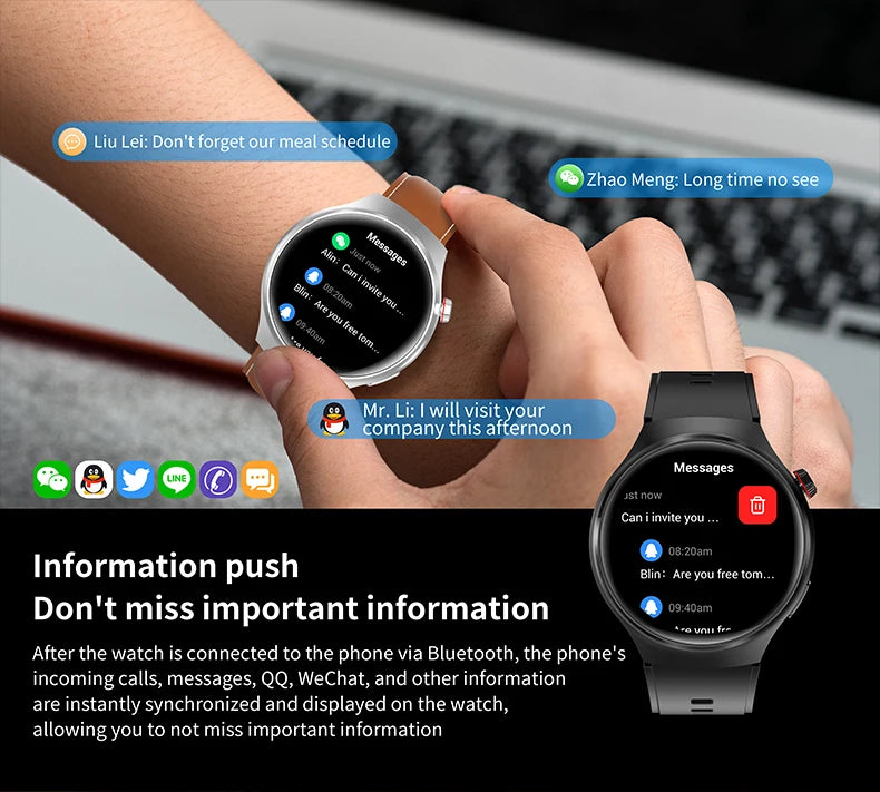 Smart Watch 6 Pro 2025 – Bluetooth Calling & Health Tracking