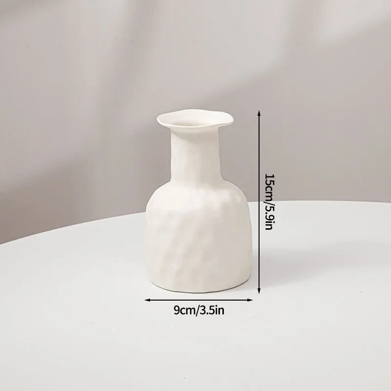 1PC Plastic Spiral White Vase Hydroponic Pot Vase Decoration Home Desk Decorative Vases for Flowers Decoration Maison Floreros - Thrifty Delights