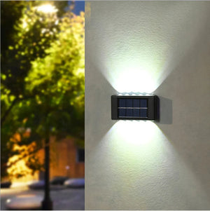 Solar Wall Lamp Outdoor Waterproof Solar Powered Light UP and Down Illuminate Home Garden Yard Decoration Outside Sunlights - Thrifty Delights