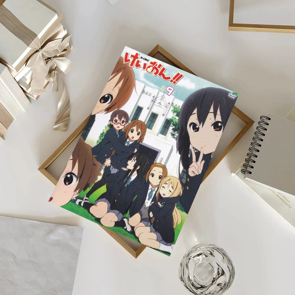 Anime K-ON KON Poster Self-adhesive Art Waterproof Paper Sticker Coffee House Bar Room Wall Decor