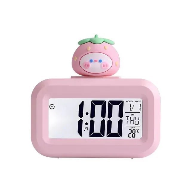 LED Digital Alarm Clock Electronic Digital Alarm Screen Desktop Table Clocks for Home Office Backlight Snooze Calendar Clock - Thrifty Delights