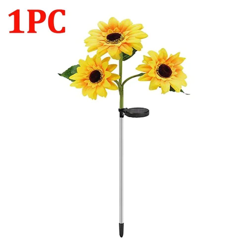 Solar Lights Outdoor Garden Decor Sunflower Ligts Waterproof Solar Outdoor Lamp Decorative Lights for Path Garden Patio Backyard - Thrifty Delights