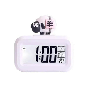 LED Digital Alarm Clock Electronic Digital Alarm Screen Desktop Table Clocks for Home Office Backlight Snooze Calendar Clock - Thrifty Delights