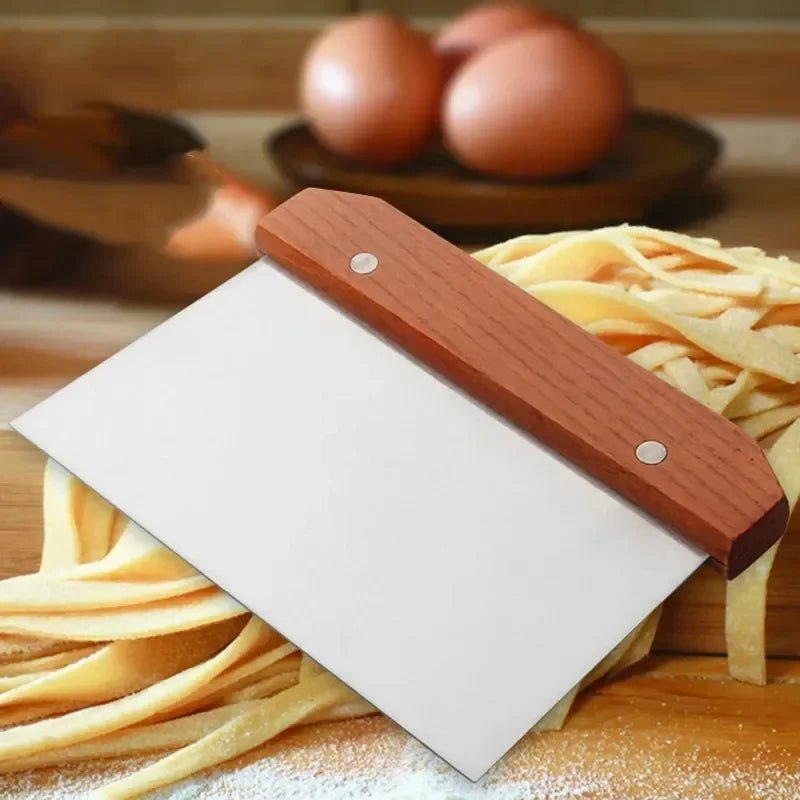 Stainless Steel Pasty Cutters Noodle Knife Cake Scraper with Scale Baking Cake Cooking Dough Scraper Baking Accessories - Thrifty Delights