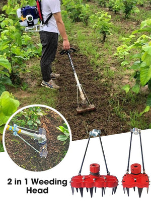 New Weeding Head Grass Remover Tool Attachment 2 in 1 Weeding Wheels Weeder Accessories - Thrifty Delights