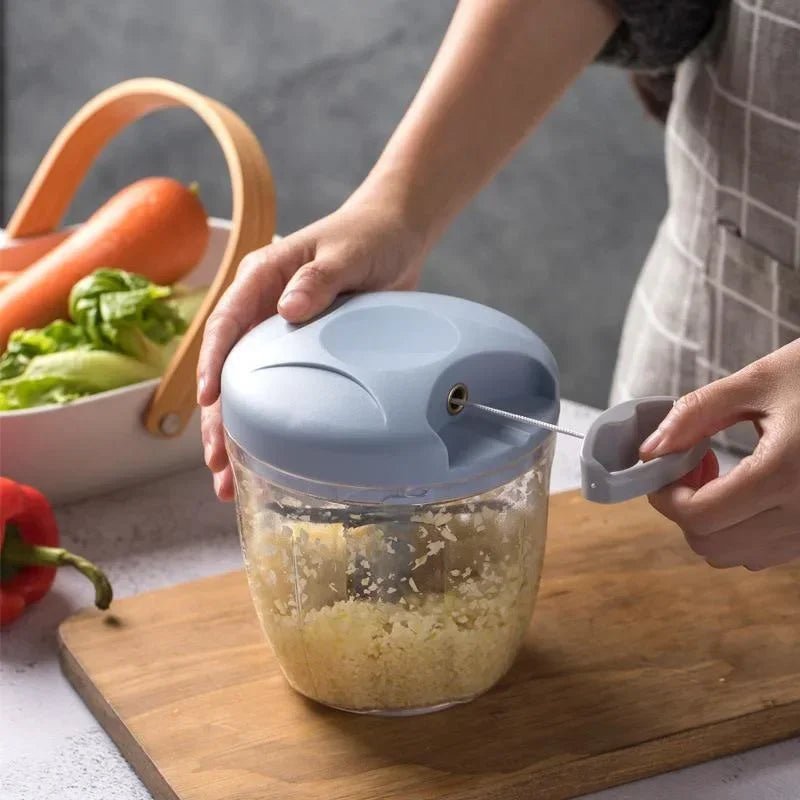 500ML Manual Meat Mincer Garlic Chopper Rotate Garlic Press Crusher Vegetable Onion Cutter Kitchen Cooking Accessories 2024 - Thrifty Delights