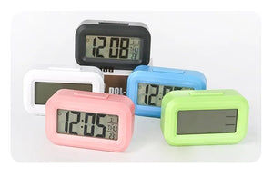 LED Digital Alarm Clock Electronic Digital Alarm Screen Desktop Table Clocks for Home Office Backlight Snooze Calendar Clock - Thrifty Delights