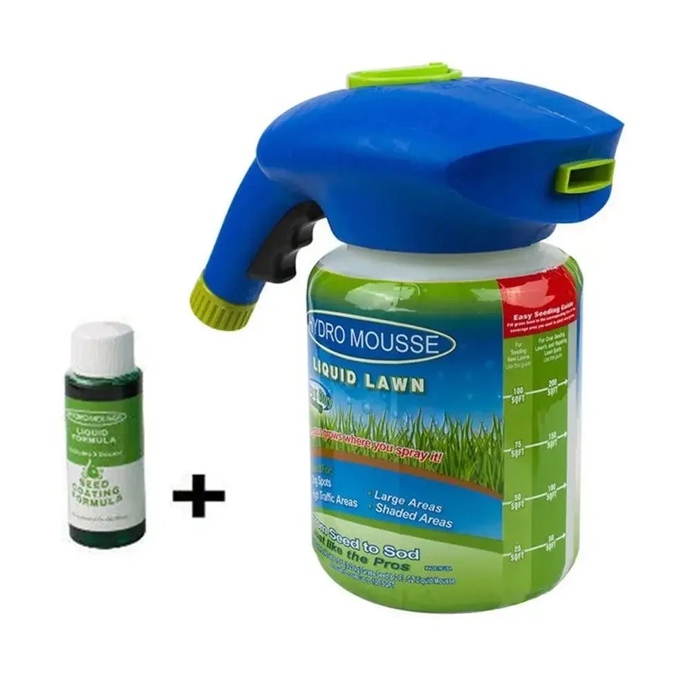 New Garden Hydro Mousse Liquid Turf Grass Seed Sprayer with Growth - boosting High Quality for Tool Spray Nozzle - Thrifty Delights