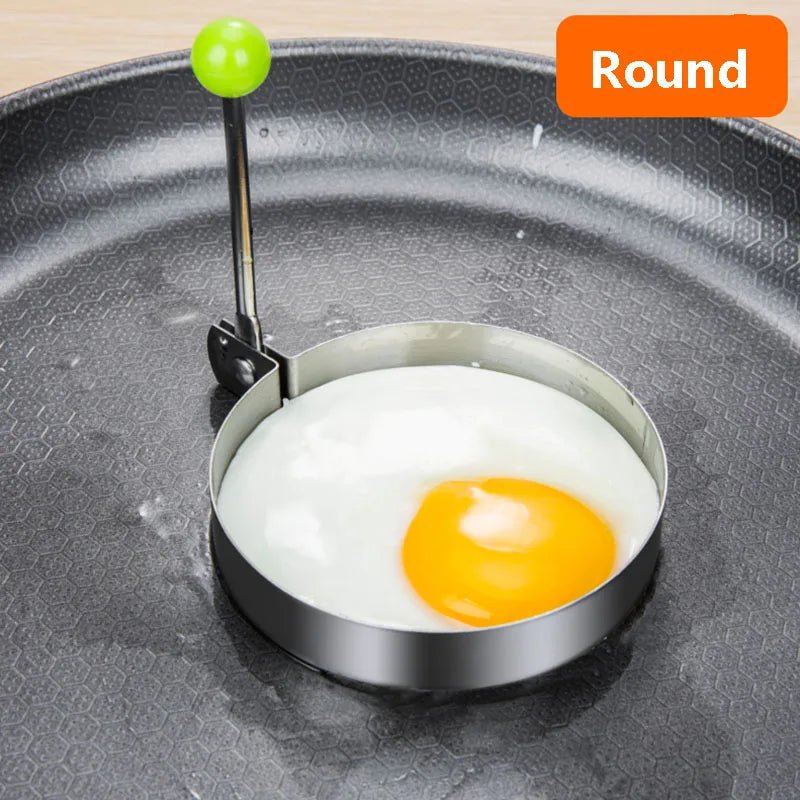 New Stainless Steel Fried Egg Mold Heart Pancake Maker Breakfast Baking Omelette Rings Cooking Tools Kitchen Accessories Gadget - Thrifty Delights