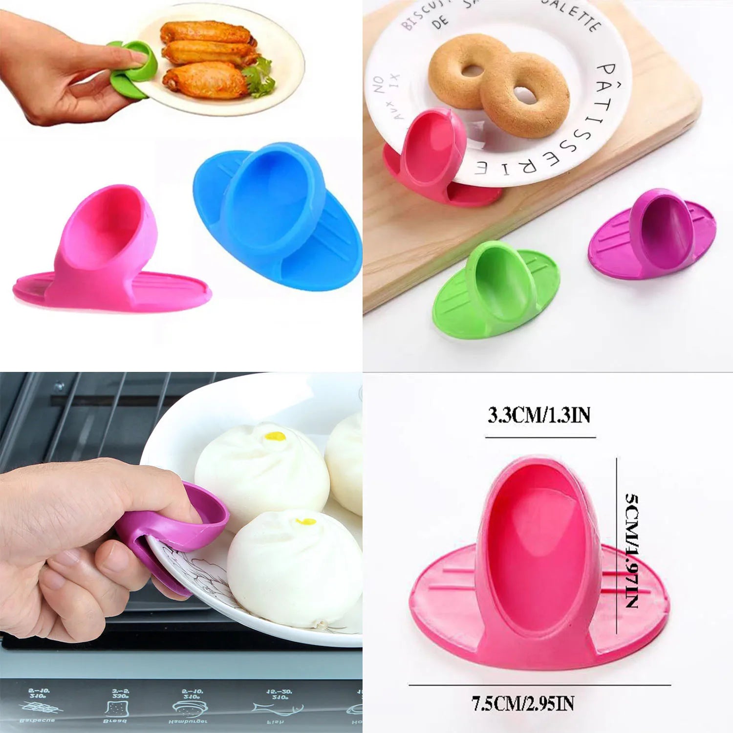 2pcs Silicone Oven Mitts Creative Bow Shape Oven Gloves Heat Resistant Holders For Cooking Mini Oven Gloves Kitchen Tool - Thrifty Delights