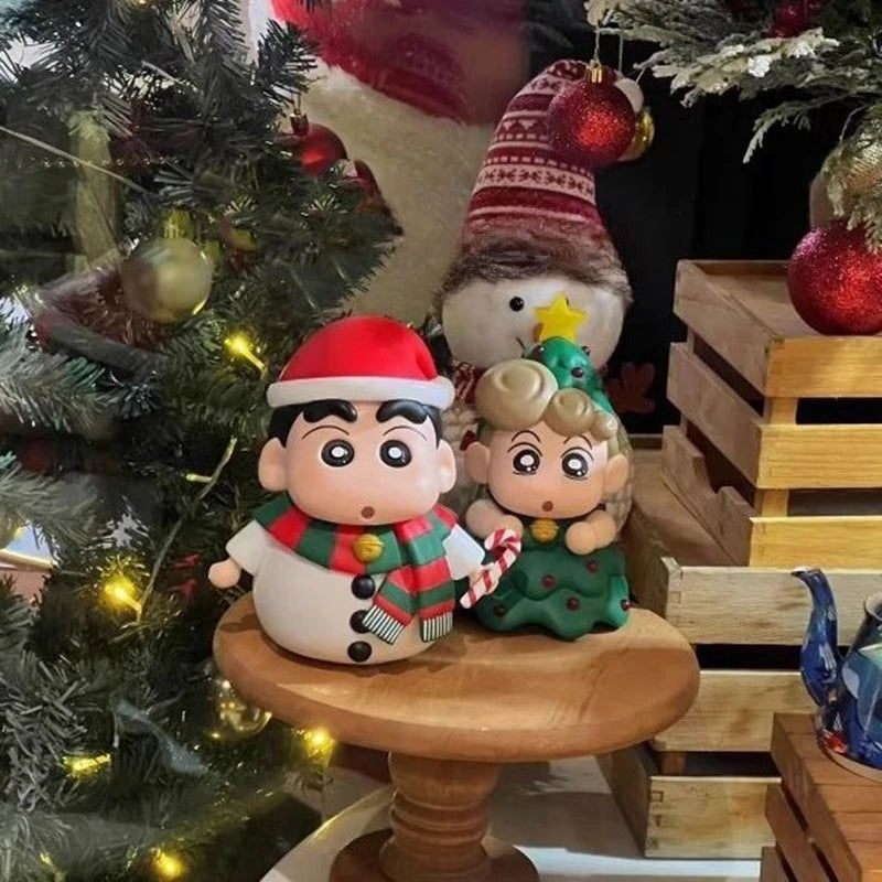 Crayon Shin-chan Christmas Desktop Figurine & Holiday Ornament