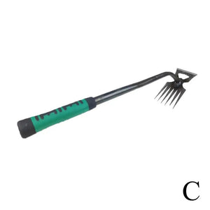 2 In 1 Garden Rake Manual Weed Grass Rooting Tool Puller Shovel 5/6/11 Tooth Weeding Removal Hand Gardening Loose Soil Tool - Thrifty Delights