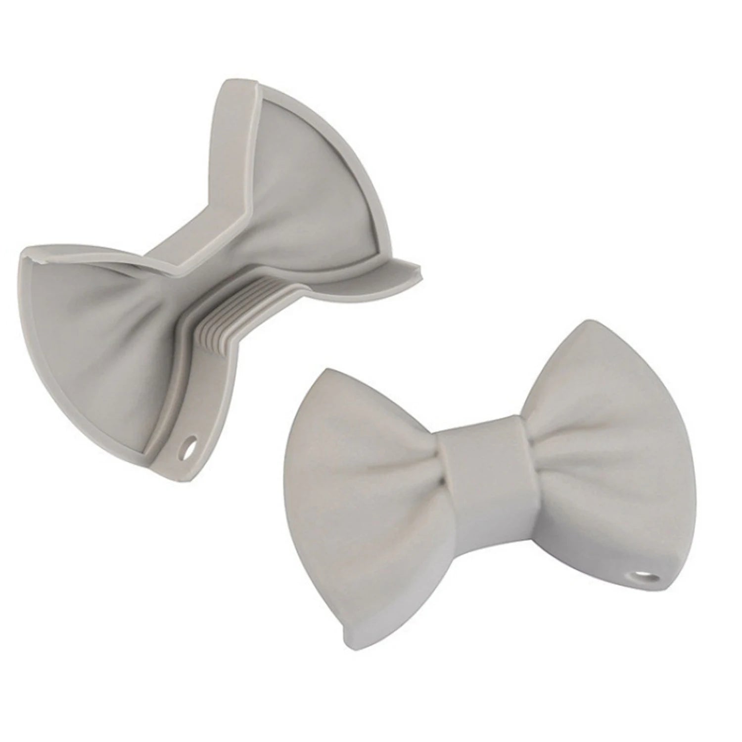 2pcs Silicone Oven Mitts Creative Bow Shape Oven Gloves Heat Resistant Holders For Cooking Mini Oven Gloves Kitchen Tool - Thrifty Delights