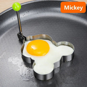 New Stainless Steel Fried Egg Mold Heart Pancake Maker Breakfast Baking Omelette Rings Cooking Tools Kitchen Accessories Gadget - Thrifty Delights