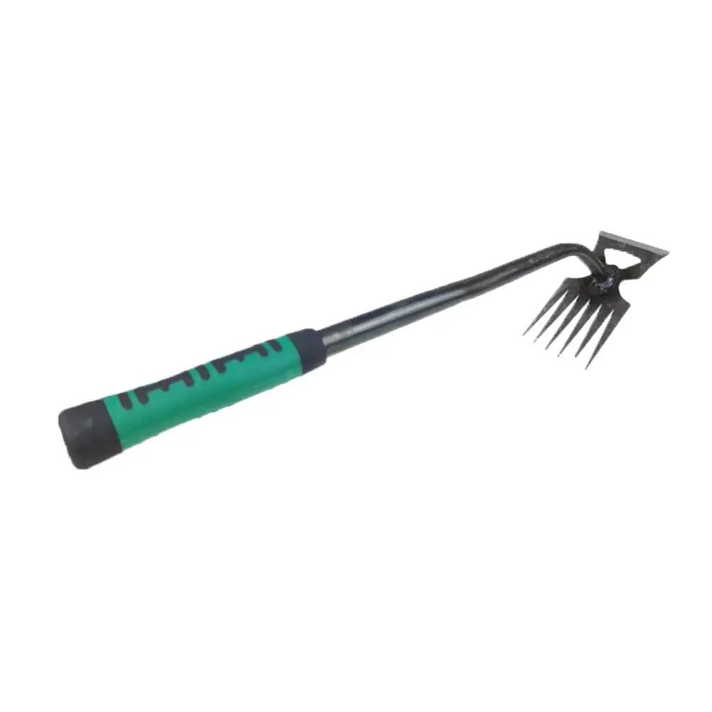 2 In 1 Garden Rake Manual Weed Grass Rooting Tool Puller Shovel 5/6/11 Tooth Weeding Removal Hand Gardening Loose Soil Tool - Thrifty Delights