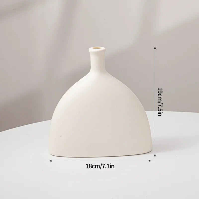 1PC Plastic Spiral White Vase Hydroponic Pot Vase Decoration Home Desk Decorative Vases for Flowers Decoration Maison Floreros - Thrifty Delights