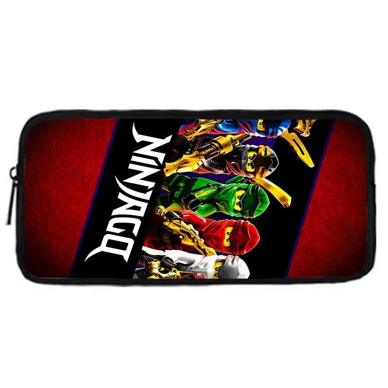 Cartoon Game Child School Backpack with Lunch Bags ,Pencil Bags ,School N-ninjagos Bags for Boys Girls Best Gift