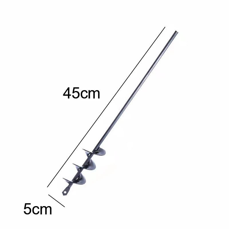 9 Size Garden Auger Drill Bit Tool Ground Drill Earth Drill Spiral Hole Digger Seed Gardening Fence Yard - Thrifty Delights