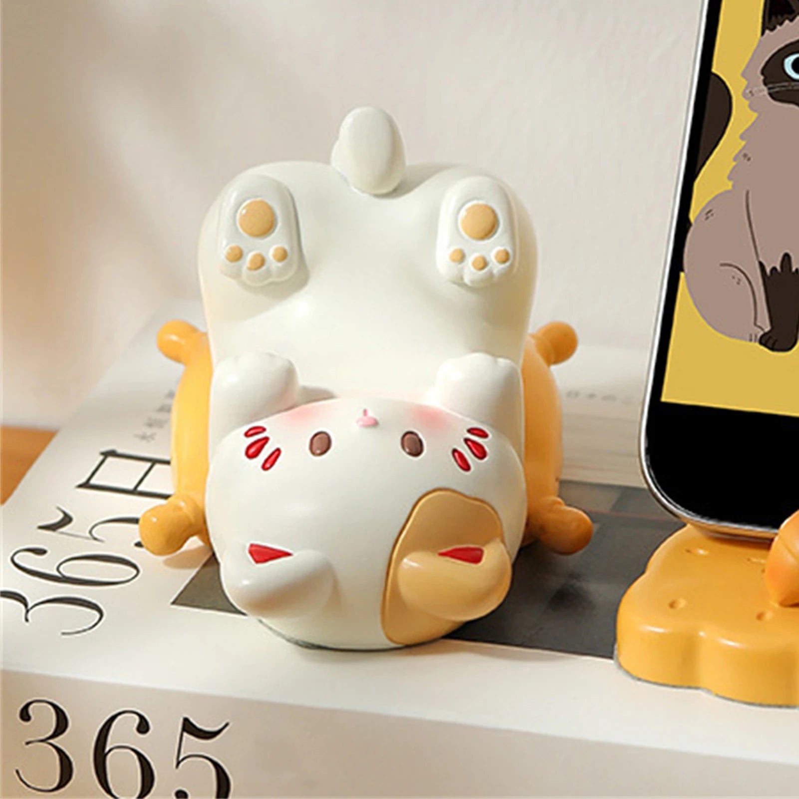 Kawaii Cartoon Cat Phone Stand & Glasses Holder Desk Organizer