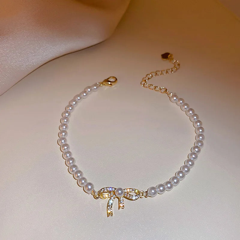 4pc Punk Cuban Curb Chain Bracelets Set for Women, Gold Color Jewelry