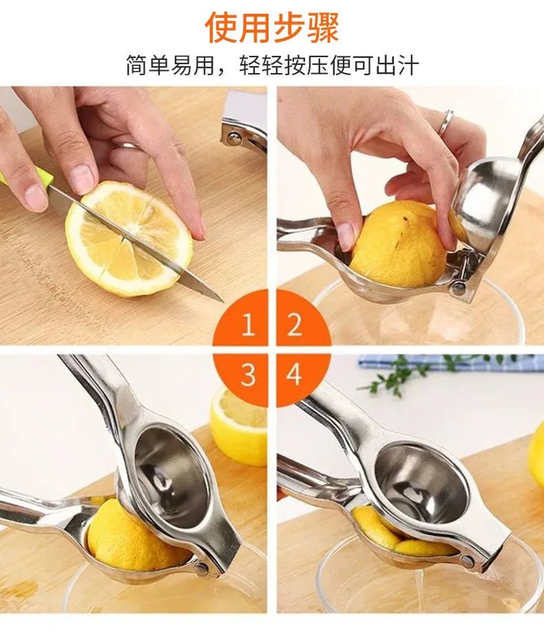 2024 Manual Juice Squeezer Aluminum Alloy Hand Pressure Juicer Pomegranate Orange Lemon Sugar Cane Juice Bar Kitchen Fruit Tool - Thrifty Delights