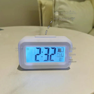 LED Digital Alarm Clock Electronic Digital Alarm Screen Desktop Table Clocks for Home Office Backlight Snooze Calendar Clock - Thrifty Delights
