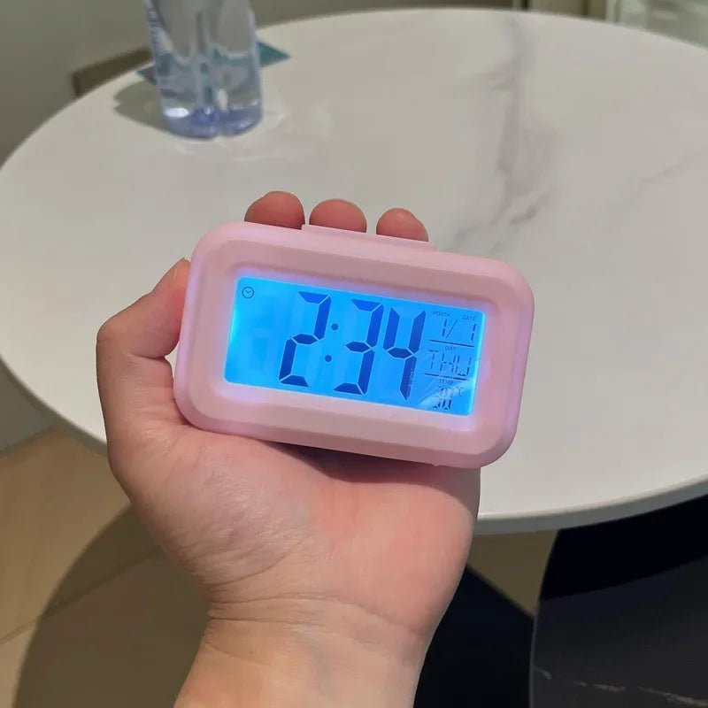 LED Digital Alarm Clock Electronic Digital Alarm Screen Desktop Table Clocks for Home Office Backlight Snooze Calendar Clock - Thrifty Delights