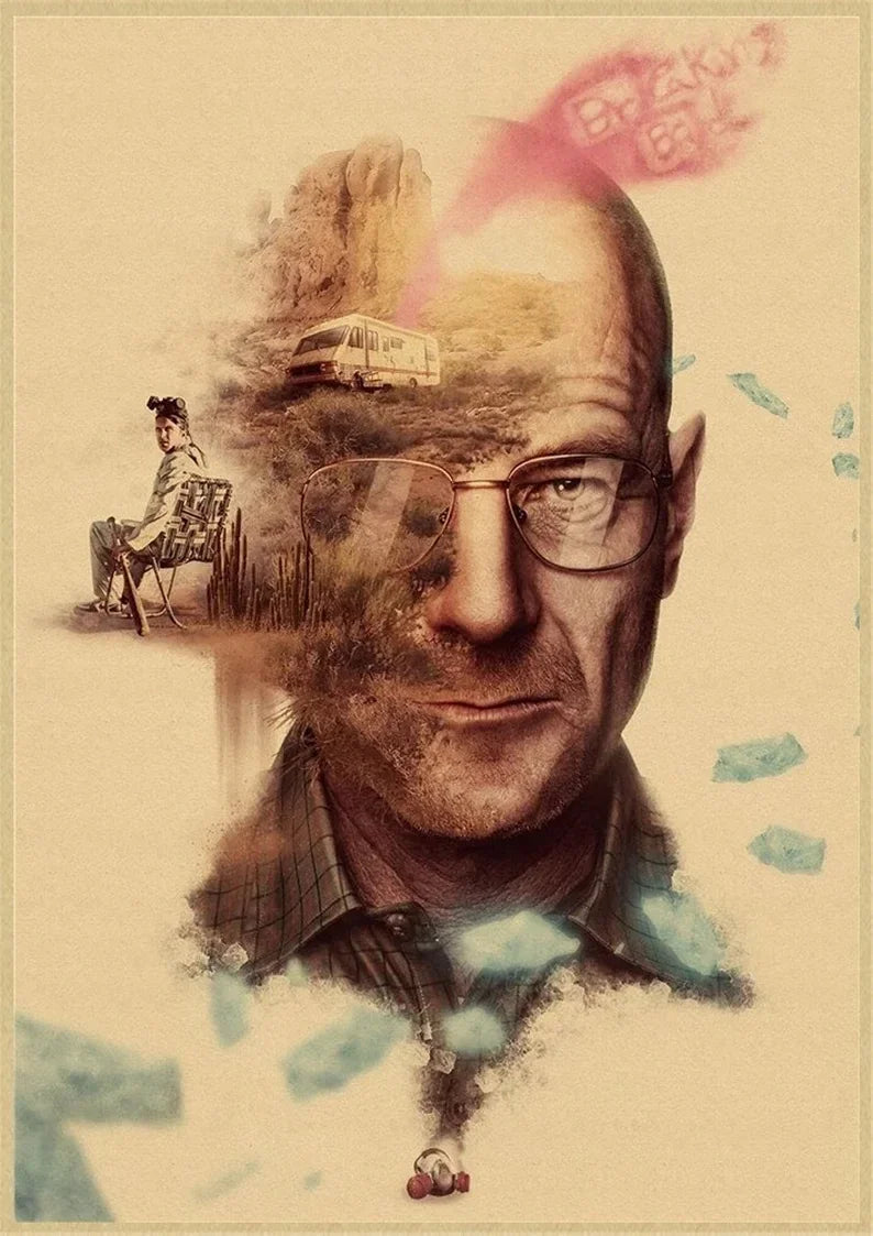 Breaking Bad TV Series Canvas Wall Art Poster  Modern Home Decor Prints for Living Room Classic Movie Picture Stylish Cuadros Pe