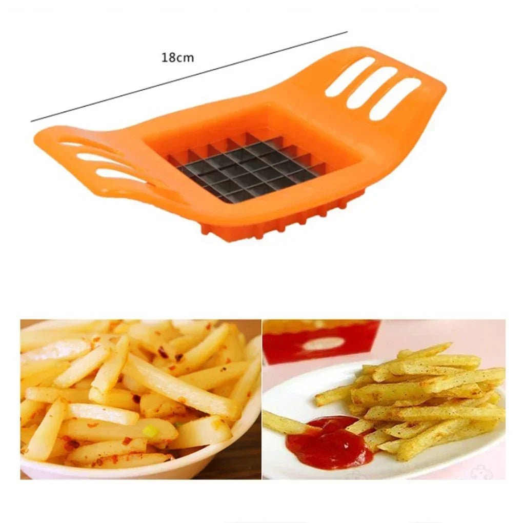 2024 New Cooking Cutter Gadgets Chip Stainless Steel Vegetable French Fry Chopper Chips Making Tool Kitchen - Thrifty Delights
