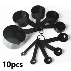 10pcs/set Measuring Spoons Cup Home Gadget Multipurpose Cake Flour Food Measuring Spoon Kitchen Cooking Baking Tools Accessories - Thrifty Delights